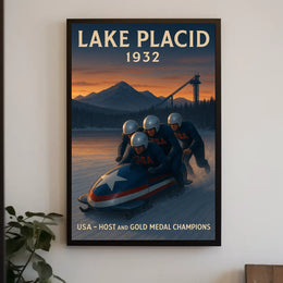 Lake Placid 1932 Winter Olympics Poster