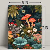 Enchanted Forest Flora William Morris Art Poster