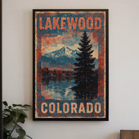 Lakewood Colorado Scenic Realism Timeless Poster