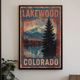 Lakewood Colorado Scenic Realism Timeless Poster