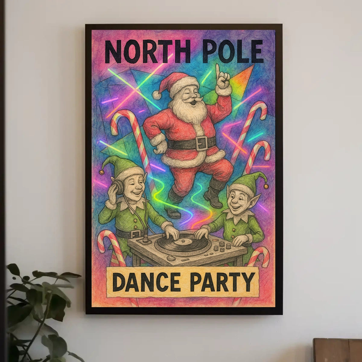North Pole Dance Party Poster