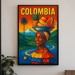 Vibrant Colombia Poster
