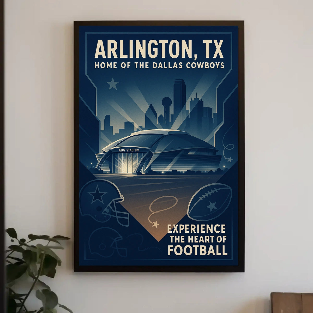 Arlington, TX Home of the Dallas Cowboys Poster