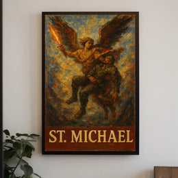 Saint Michael Archangel Spiritual Warrior Poster