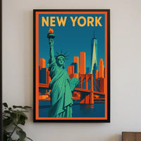 Flat New York Poster Museum Quality Wall Art City Lovers