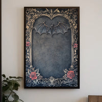 Gothic Bat Nightscape Artistic Abstract or Pop Culture Poster