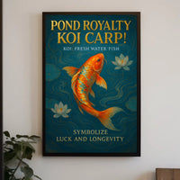 Pond Royalty Koi Carp Poster