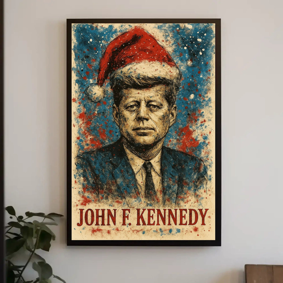 John F. Kennedy 35th President of the United States Christmas SeriesPoster