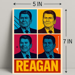 Ronald Reagan Pop Art Tribute Poster Decoration PosterGoat