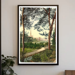 Scenic Landscape With Pathway Poster