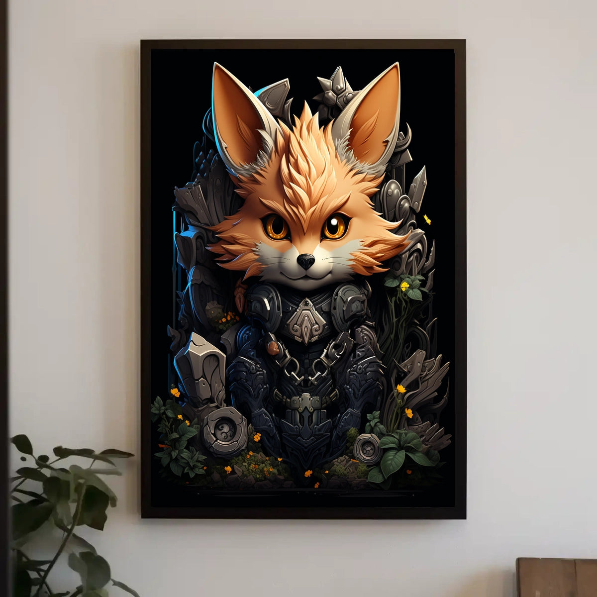Cyber Fox Guardian Poster