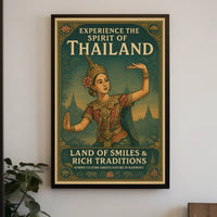 Thailand's Cultural Richness Illustrated Cultural or Heritage Poster