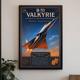 B-70 Valkyrie Pinnacle of Aviation Innovation Poster