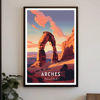 Arches National Park Travel Poster Print