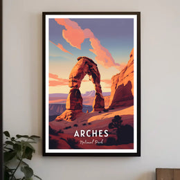 Arches National Park Travel Poster Print