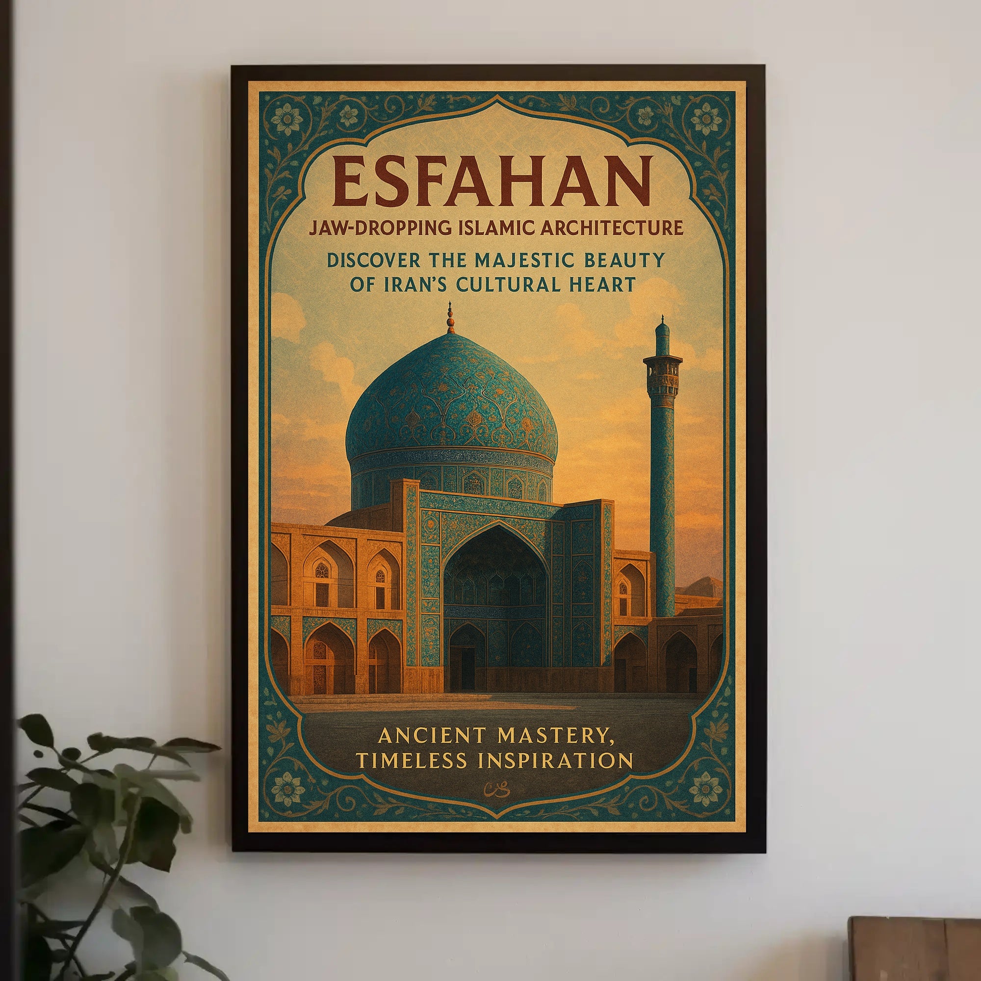 Esfahan – Majestic Islamic Architecture Poster PosterGoat