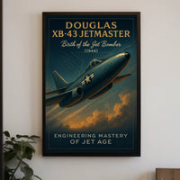 Douglas XB-43 Jetmaster Vintage Aviation Poster