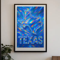 Texas In Vibrant Colors Poster