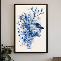 Blossoming Bird Art Print Poster for Home Decor and Wall Art PosterGoat