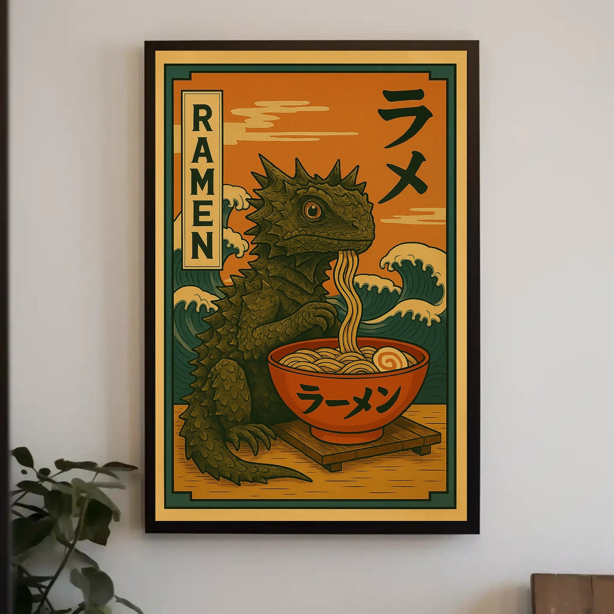 Ramen Creature Delight Poster
