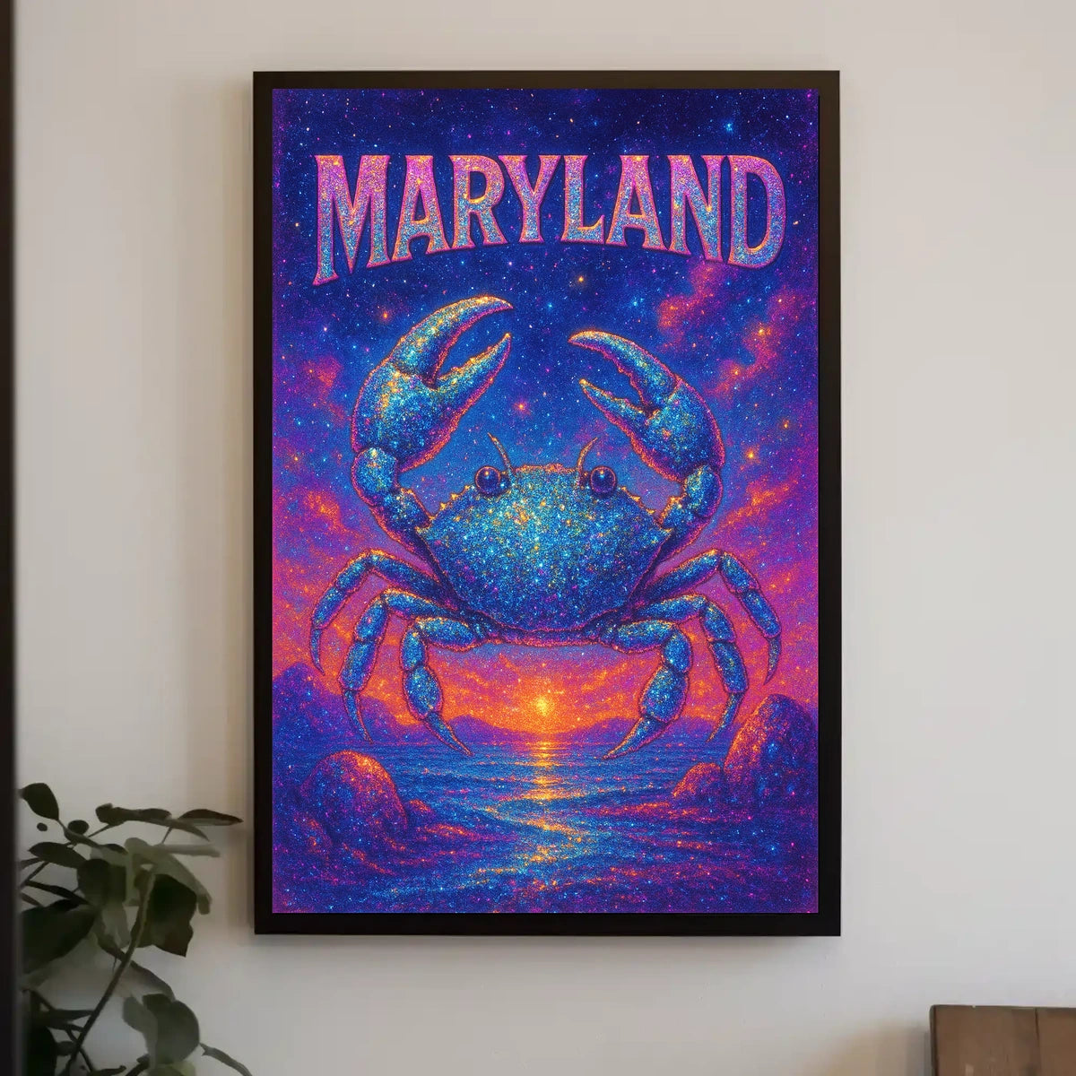 Maryland Starry Crab Poster