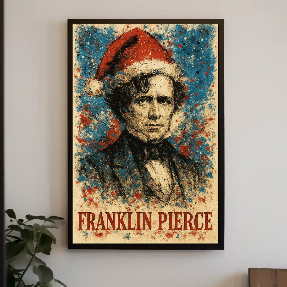 Franklin Pierce 14th President of the United States Christmas SeriesPoster