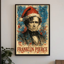 Franklin Pierce 14th President of the United States Christmas SeriesPoster