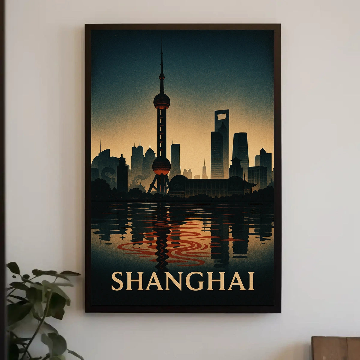 Shanghai Skyline Poster