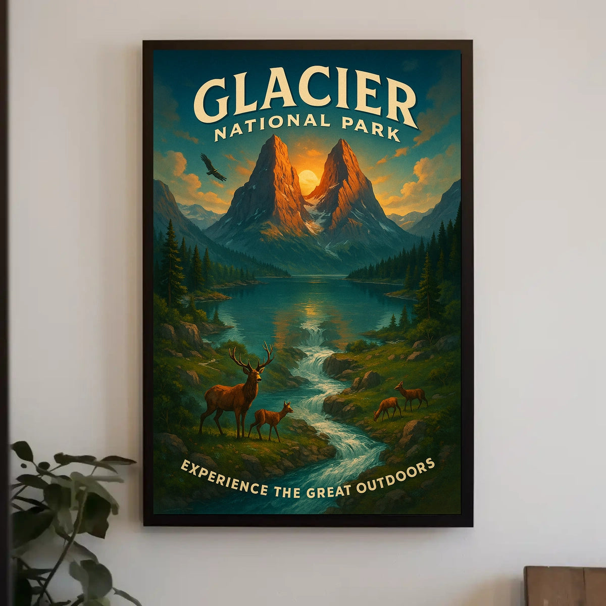 Glacier National Park Adventure Poster