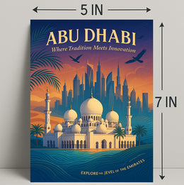 Abu Dhabi Harmony: A Cultural and Heritage Poster