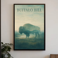 Buffalo Bill Bison Landscape Cultural or Heritage Poster