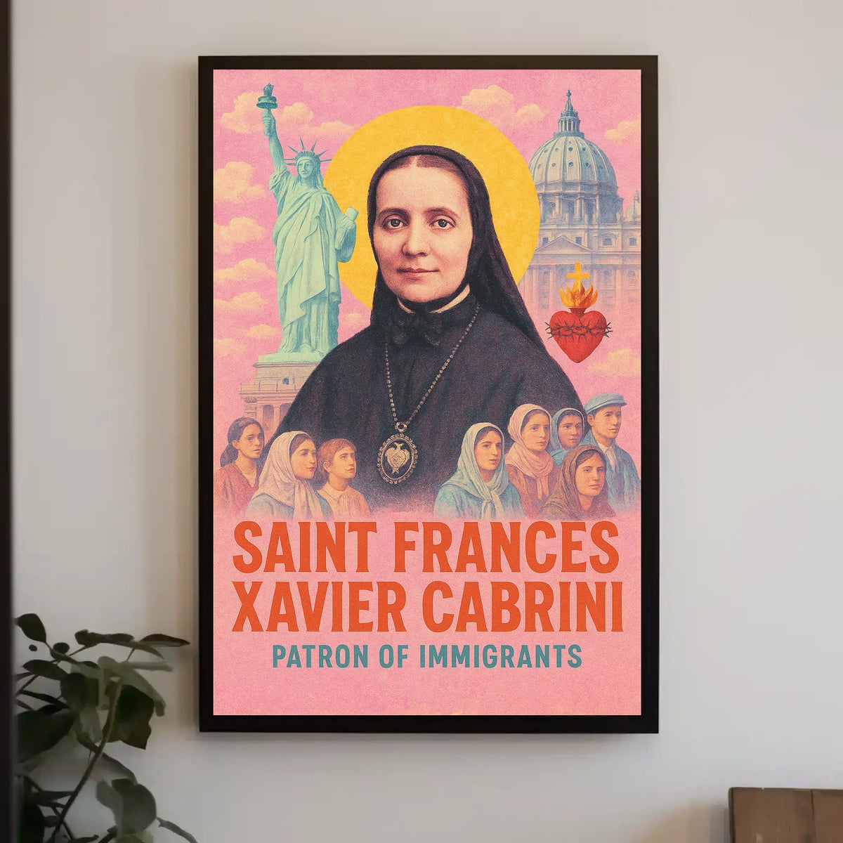 Saint Frances Xavier Cabrini Patron Of Poster