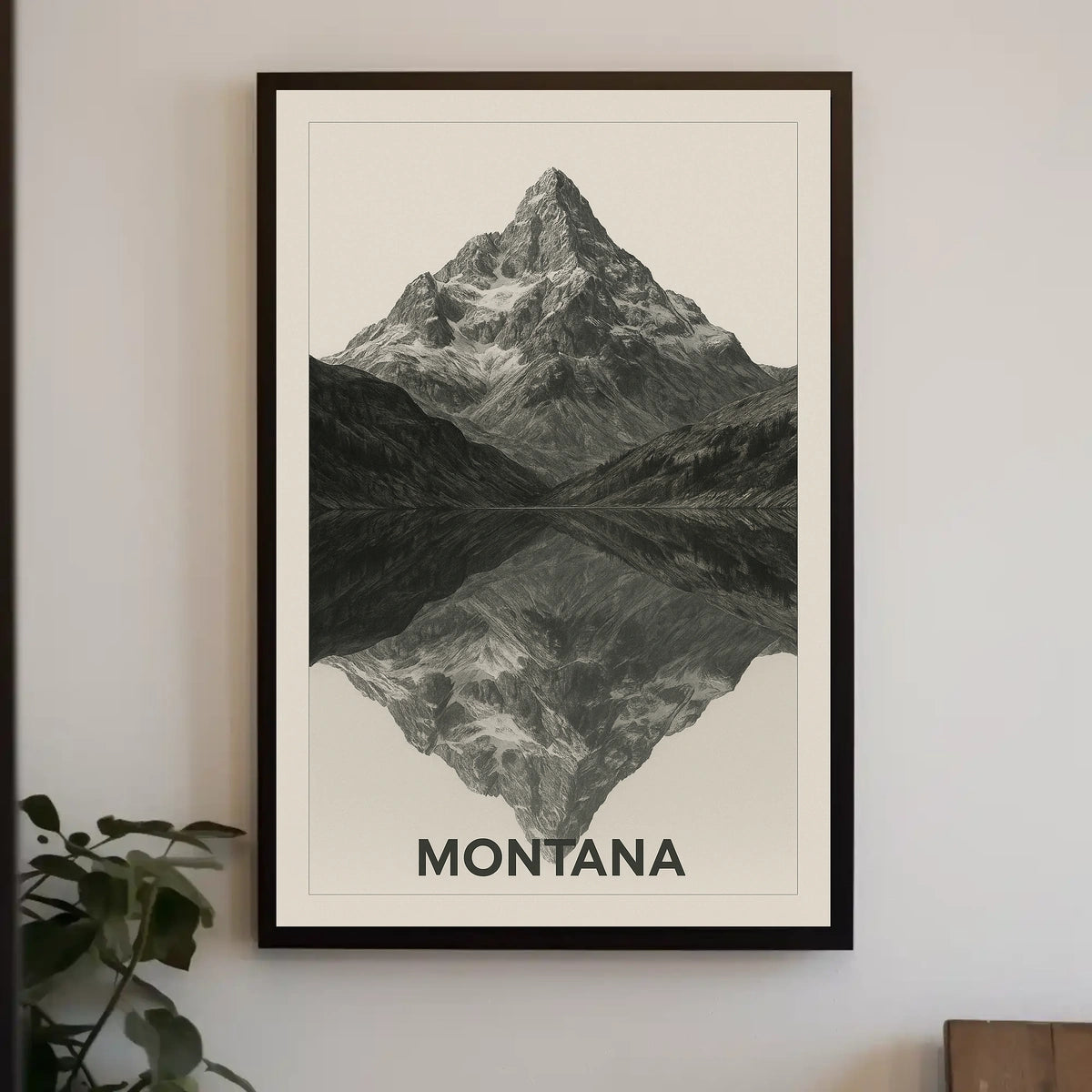 Montana Mountain Reflections Poster