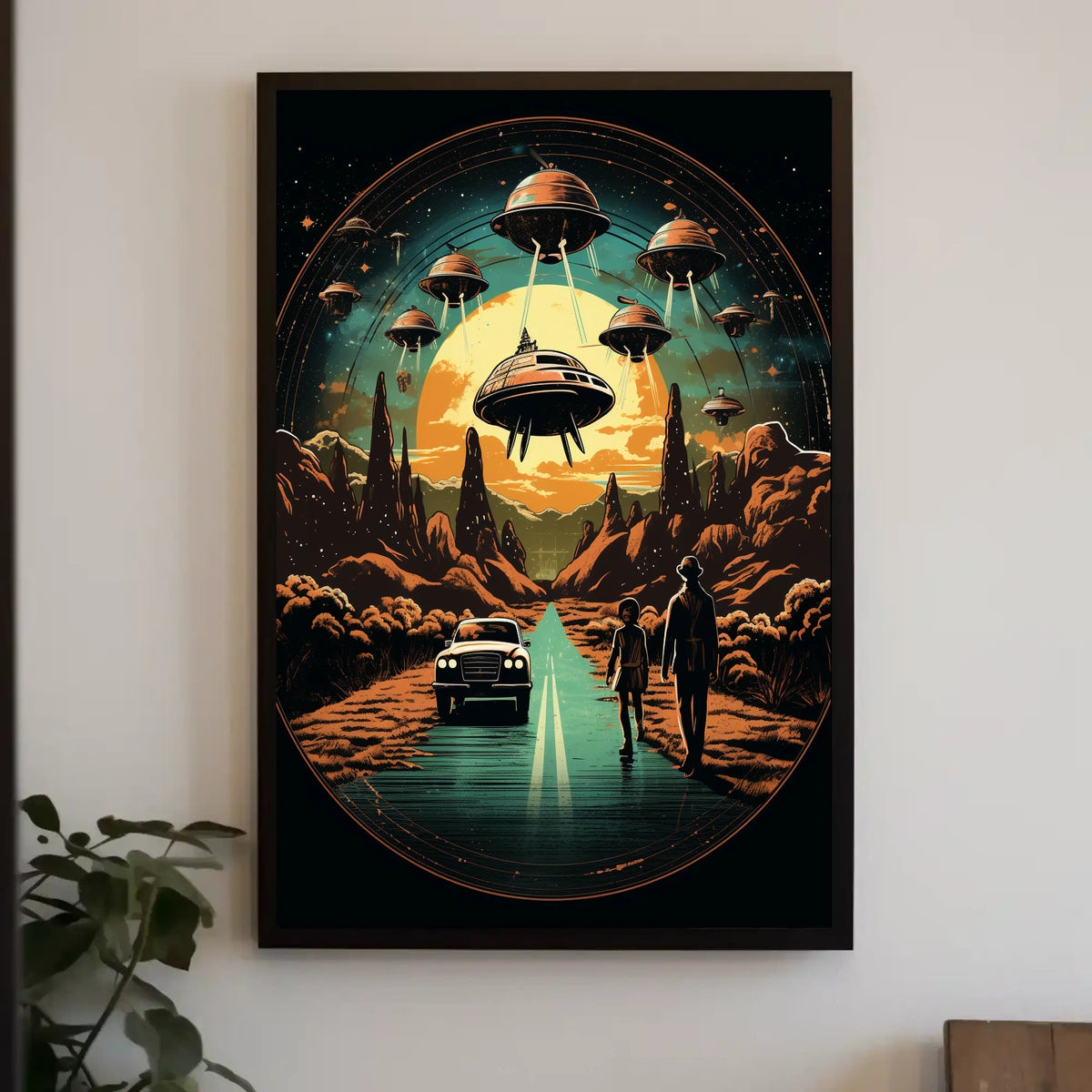 Cosmic Encounter on the Open Road Poster