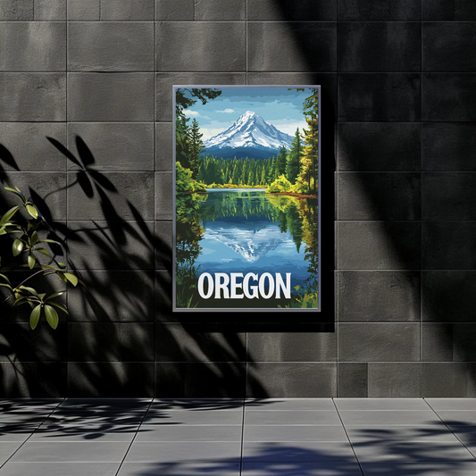 Oregon Vintage Poster