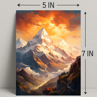 Majestic Mountain Landscape Poster