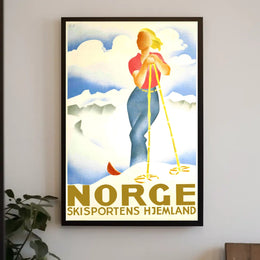 Norge Skisportens Hjemland Poster