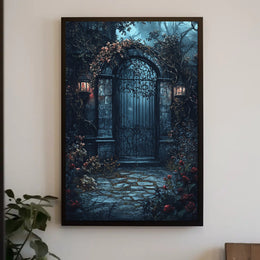 Enchanted Garden Gate Poster