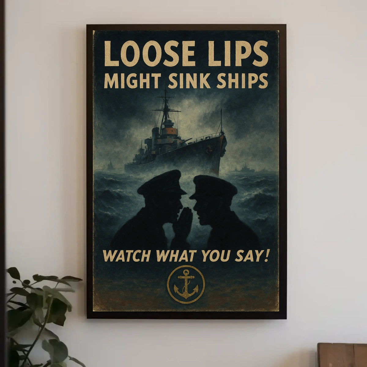 Loose Lips Might Sink Ships Poster