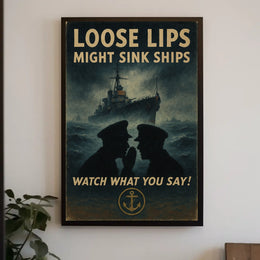 Loose Lips Might Sink Ships Poster
