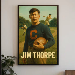 Jim Thorpe Legendary Athlete Poster