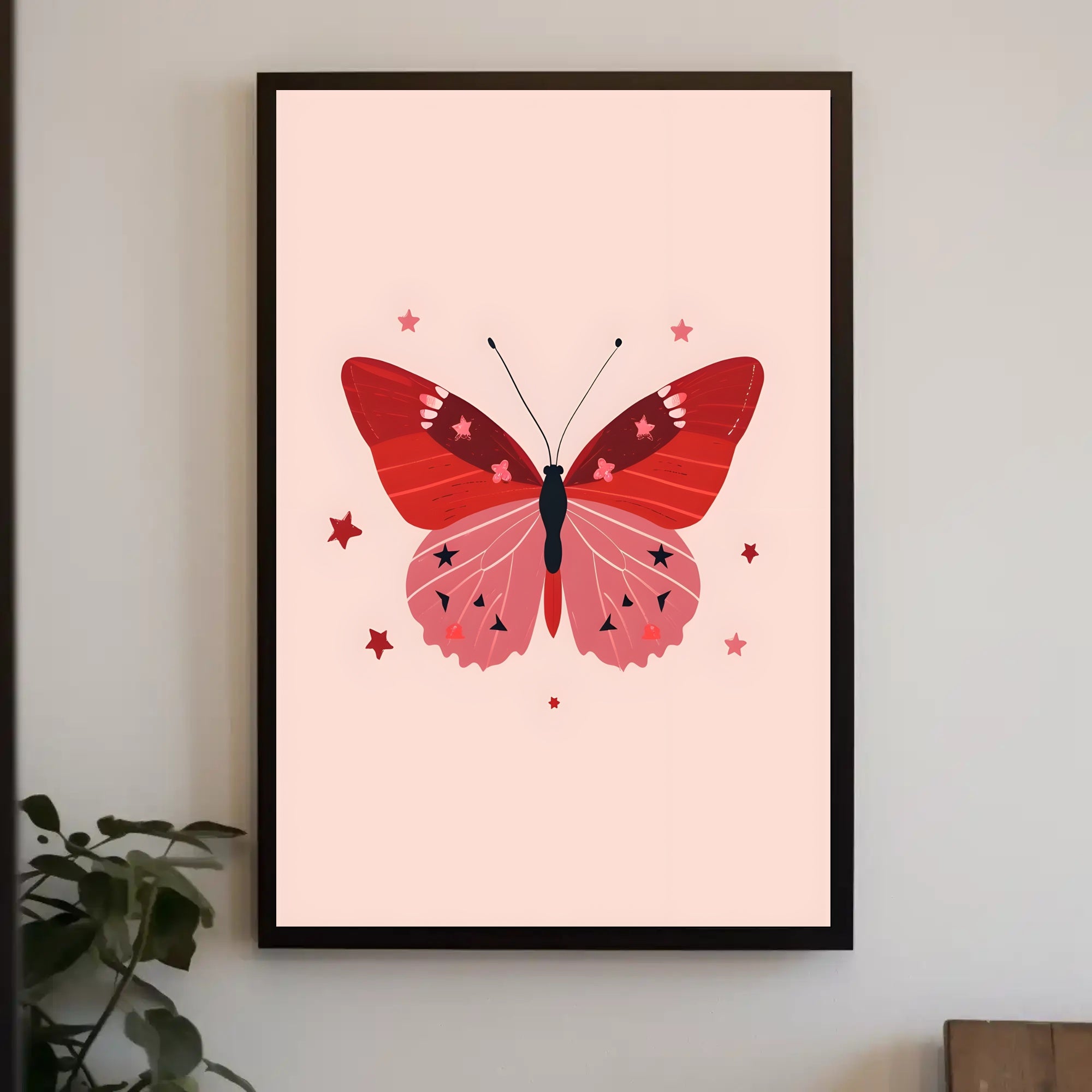 Whimsical Butterfly Art Print: Abstract or Artistic Poster PosterGoat