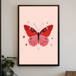Whimsical Butterfly Art Print: Abstract or Artistic Poster PosterGoat