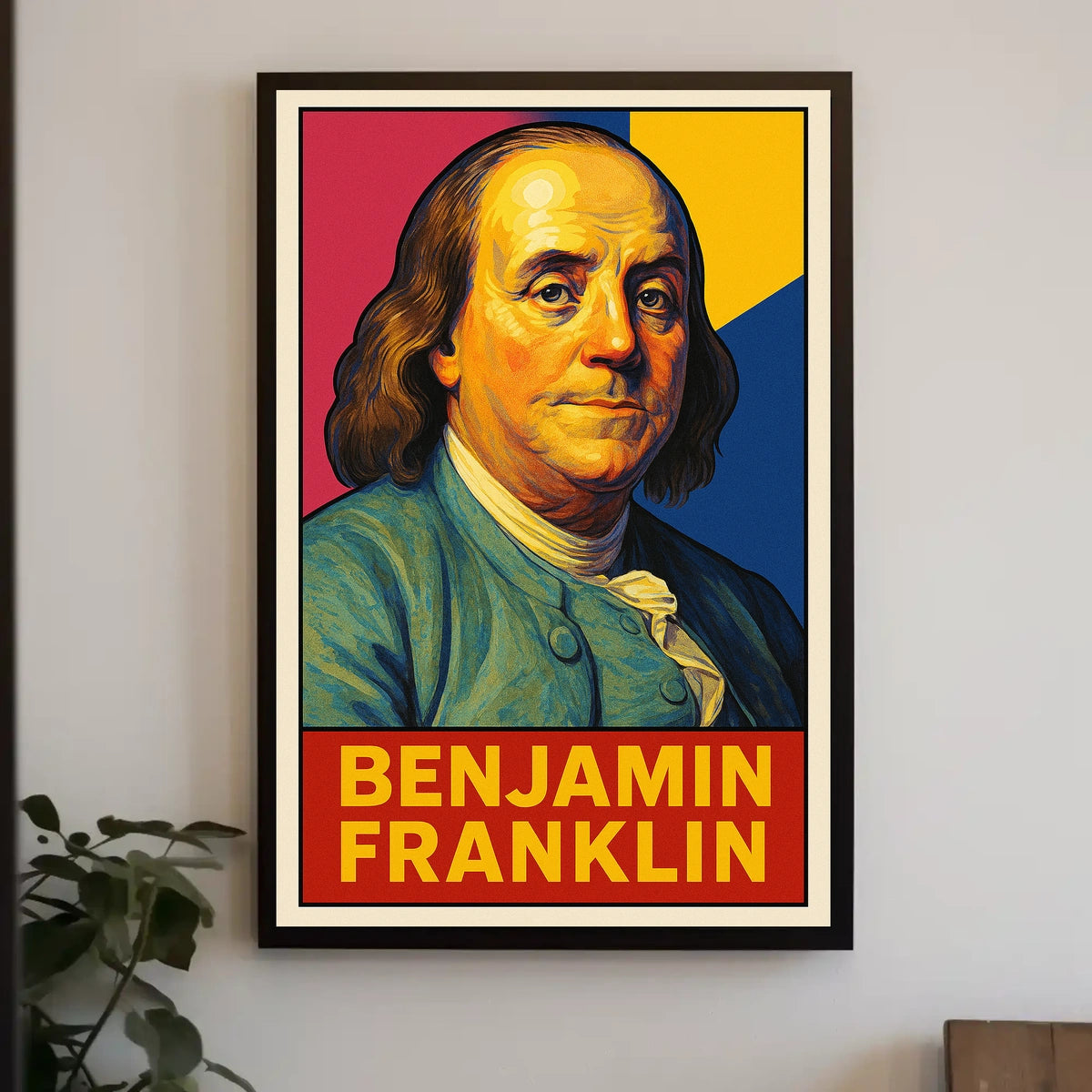 Benjamin Franklin Iconic Statesman Poster