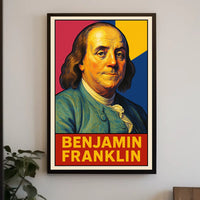 Benjamin Franklin Iconic Statesman Poster