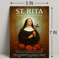 St. Rita  Patron of Impossible Causes Poster PosterGoat