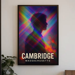 Cambridge Massachusetts Wanderlust Travel Minimalist Poster