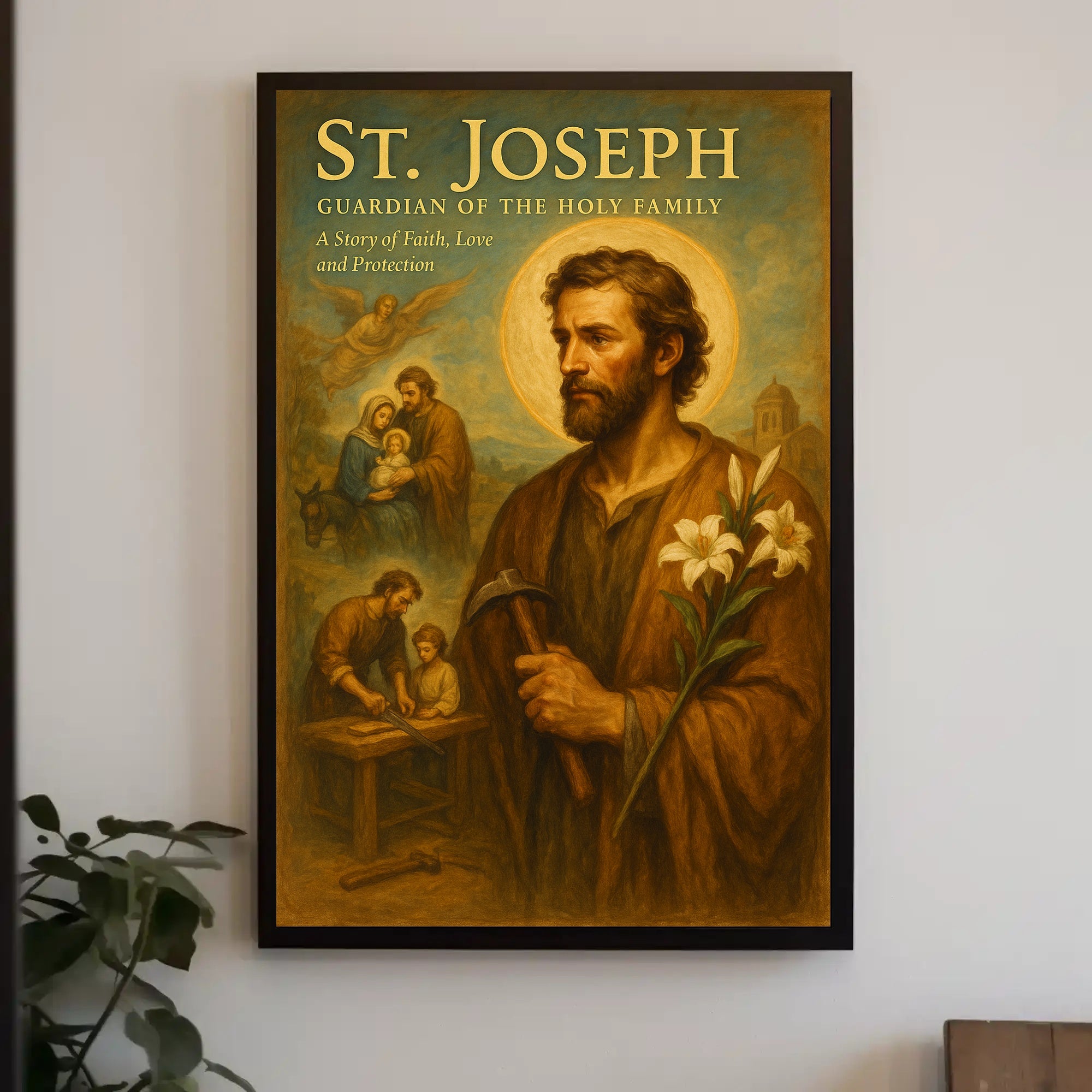 St. Joseph Guardian Of The Holy Family Poster