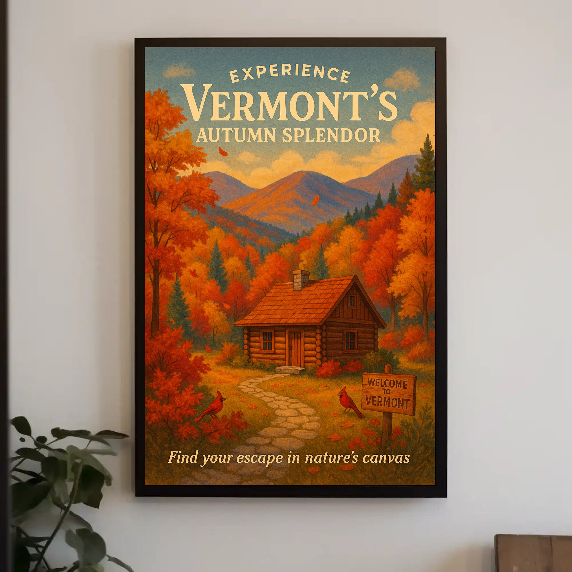 Vermont Autumn Splendor Wall Art Print