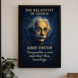 Einstein Relativity Vintage Art Poster: Inspire Creativity